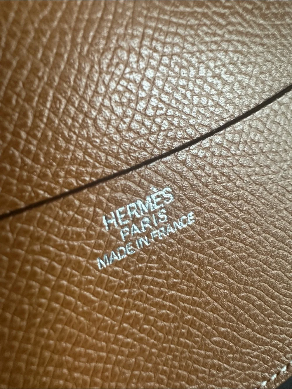 Hermès Vintage GM Agenda Cover Gold Epsom Leather Planner + 2004 Inserts